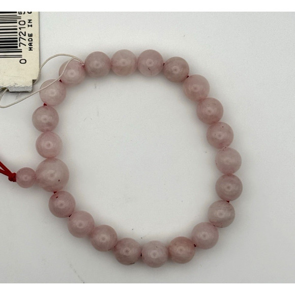 Natural Rose Quartz Stone Bracelet 8mm Pink Crystal Stretch Bracelet new - Picture 3 of 7